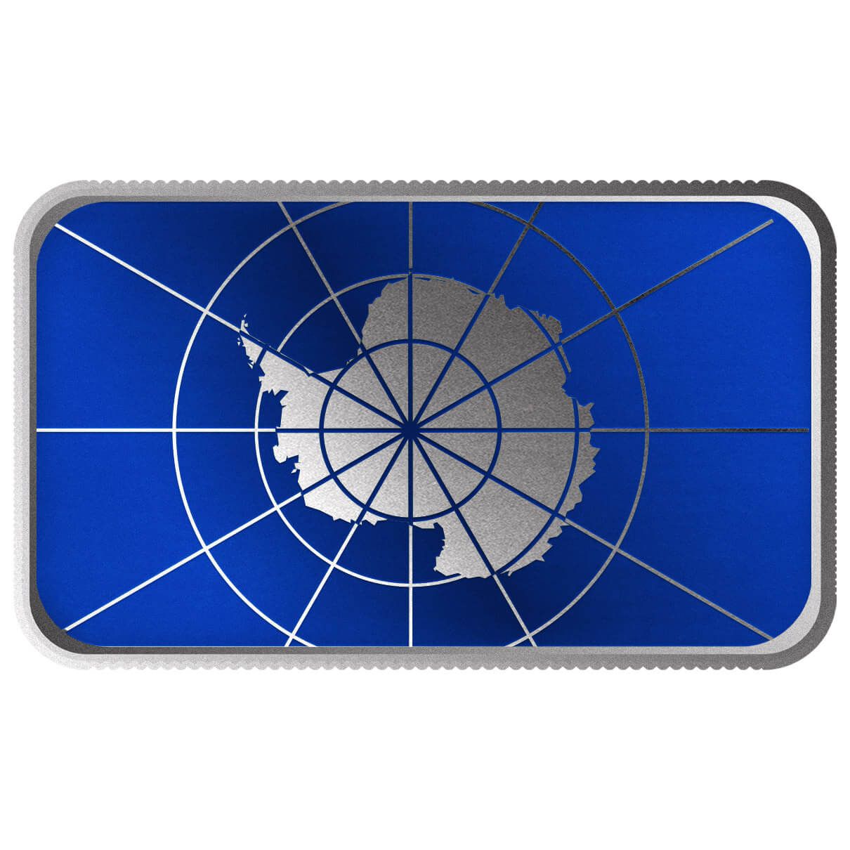 2024 Scottsdale Mint Historical Flag Series 1 Troy Ounce 999 Fine Silver Antartica