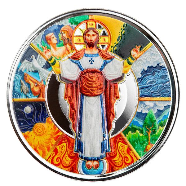 2024 Scottsdale Mint Jesus Collection The Creator 1 Troy Ounce 999 Fine Silver Color Coin 14