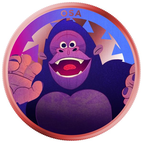 2024 Scottsdale Mint Kids Crew Animal 1 Advp 999 Fine Copper Color Proof Like Round 0001 Osa