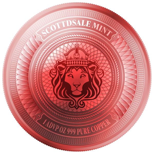 2024 Scottsdale Mint Kids Crew Animal 1 Advp 999 Fine Copper Color Proof Like Round Obverse