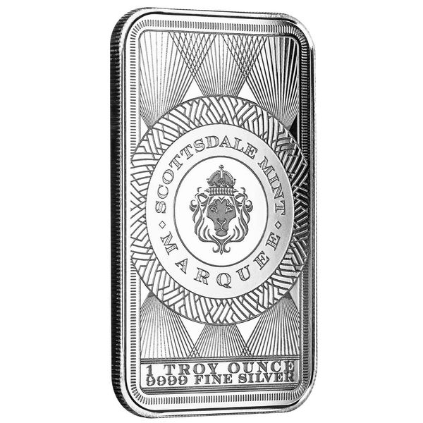 2024 Scottsdale Mint Marquee Peacock 1 Troy Ounce 9999 Fine Silver Bar 01