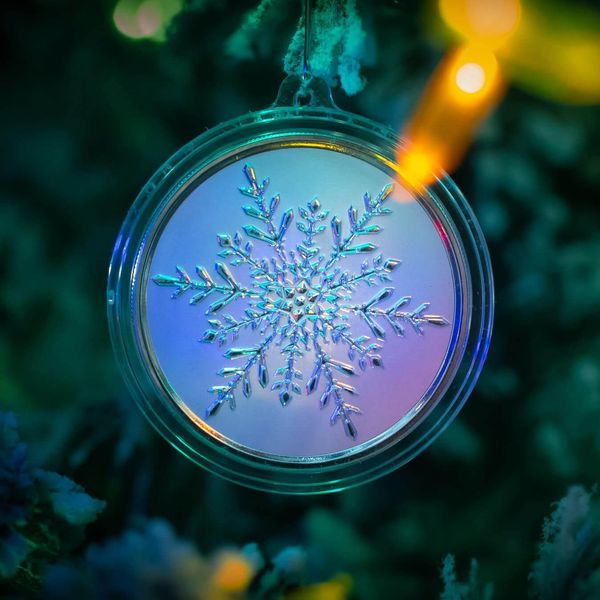 Scottsdale Snowflake 1 Troy Oz 9999 Silver Bullion Round