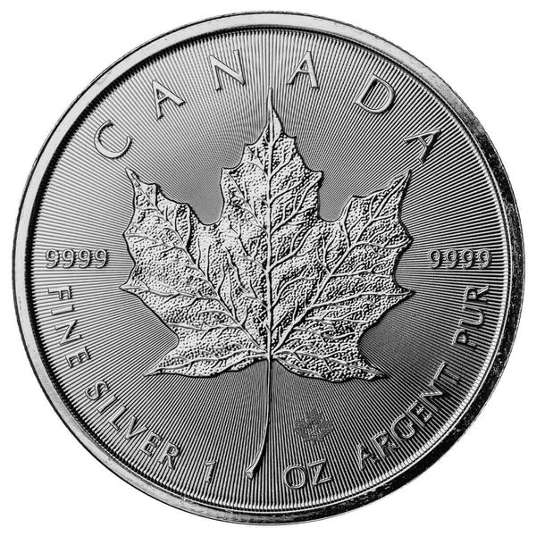 2024 Royal Canadian Mint Maple Leaf 1 Troy Ounce 9999 Fine Silver Coin 5 Dollars 01