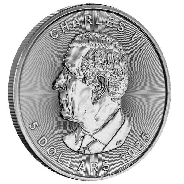 2024 Royal Canadian Mint Maple Leaf 1 Troy Ounce 9999 Fine Silver Coin 5 Dollars 03