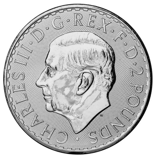 2024 Royal Mint Brittania 1 Troy Ounce 999 Fine Silver Coin 2 Pounds 02