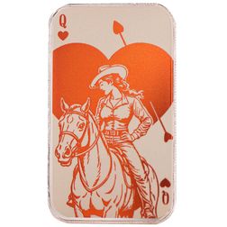 2025 Queen Of Hearts Scottsdale Mint 1 Troy Ounce 999 Fine Silver Color Bar 26