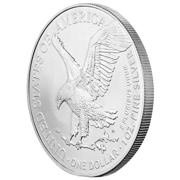 2025 United States Of America Mint Eagle And Walking Liberty 1 Troy Ounce 999 Fine Silver Legal Tender 1 Dollar Coin 04