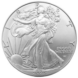 2025 United States Of America Mint Eagle And Walking Liberty 1 Troy Ounce 999 Fine Silver Legal Tender 1 Dollar Coin 10 1