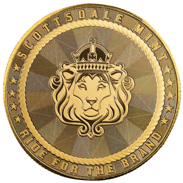 Scottsdale Mint Rifleman With Buffalo Privy 1 Troy Oz 9999 Fine Gold Round 01