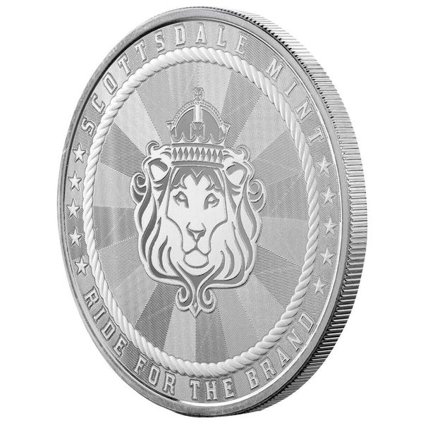 Scottsdale Mint Rifleman With Buffalo Privy 1 Troy Oz 9999 Fine Silver Round 02