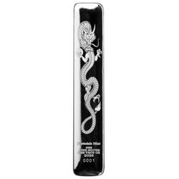 2025 Scottsdale Mint Lucky Dragon 8.88 Troy Ounces 999 Fine Silver Cast Bar 02