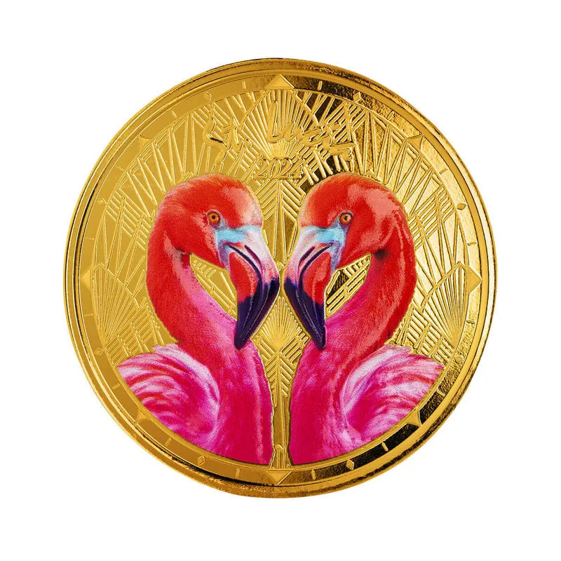 2024 Scottsdale Mint Ec8 St Lucia 1 Troy Ounce 9999 Fine Gold Proof Color Coin 04