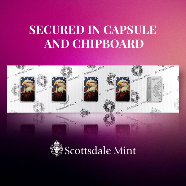 2024 1776 Scottsdale Mint 1 Troy Ounce 999 Fine Silver Color Barcolor