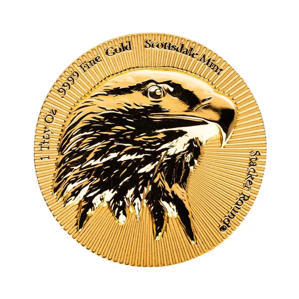 Scottsdale Mint Gold Eagle Stacker 1 Troy Ounce Gold Stacker Round 999 Fine Gold 02