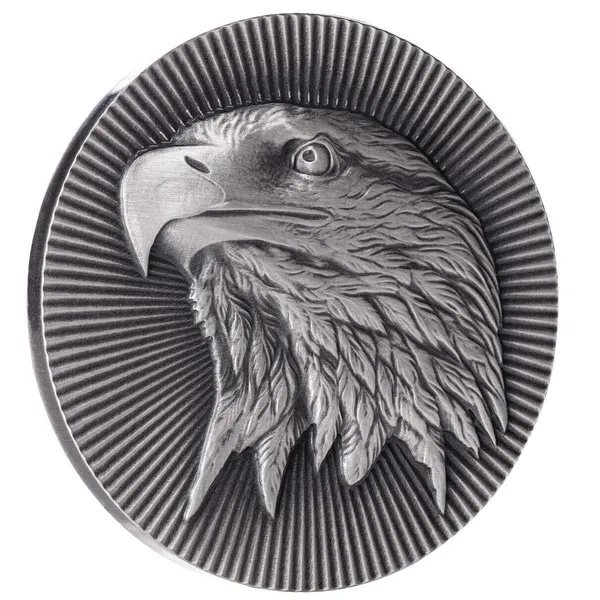 Scottsdale Mint Silver Eagle Stacker 2 Troy Ounce Silver Stacker Round 999 Fine Silver Antique 01