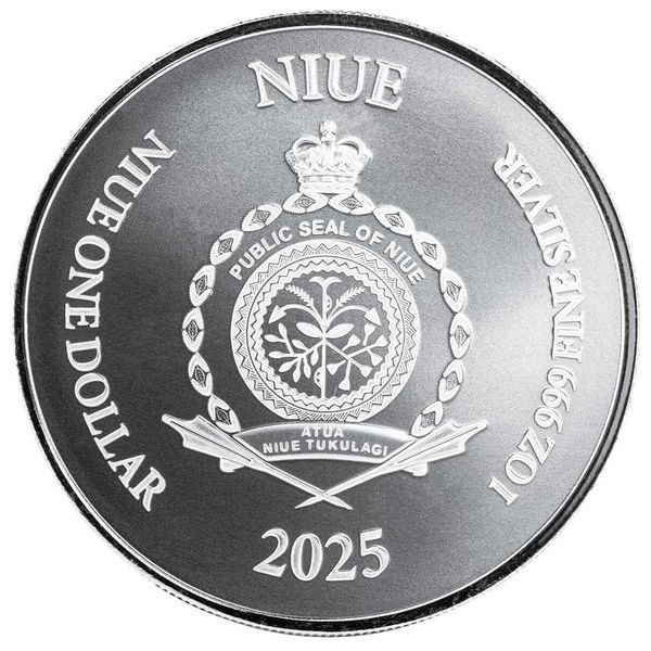 2025 Niue Lady Justice 1 Oz 999 Silver Proof Like Scottsdale Mint 01