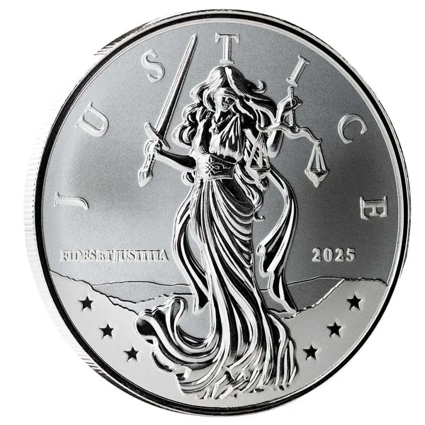 2025 Niue Lady Justice 1 Oz 999 Silver Proof Like Scottsdale Mint 02