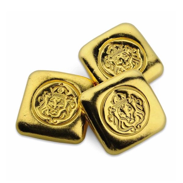Scottsdale Mint 1 Troy Oz 9999 Gold Lion Cast Bar 11
