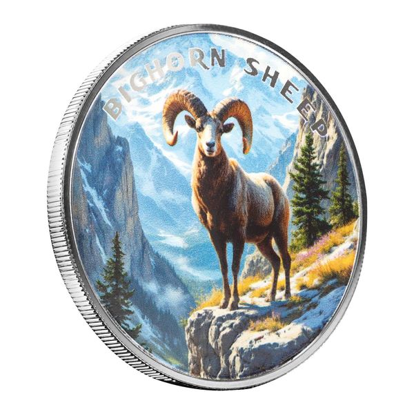 2025 Scottsdale Mint The Wild 1 Troy Ounce Fine Silver Color Round 08