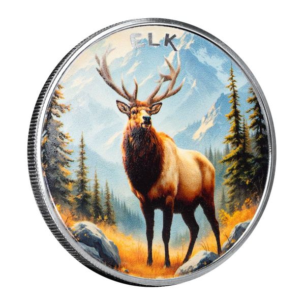 2025 Scottsdale Mint The Wild 1 Troy Ounce Fine Silver Color Round 10