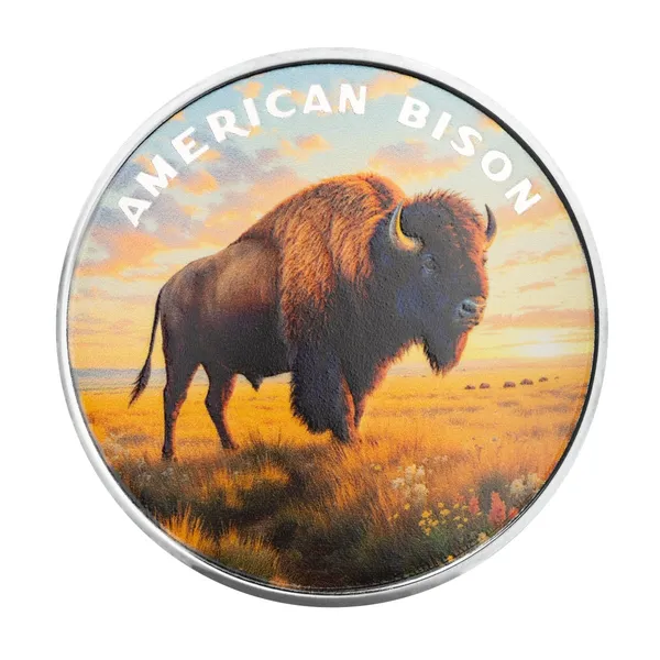 2025 Scottsdale Mint The Wild 1 Troy Ounce Fine Silver Color Round 34