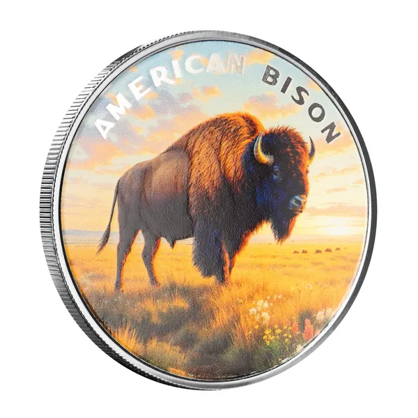 2025 Scottsdale Mint The Wild 1 Troy Ounce Fine Silver Color Round 36