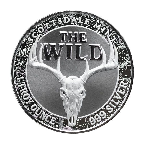 2025 Scottsdale Mint The Wild 1 Troy Ounce Fine Silver Color Round 40