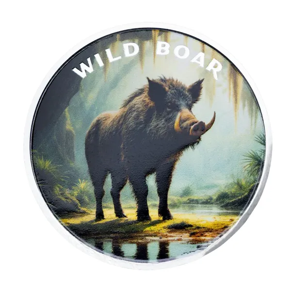 2025 Scottsdale Mint The Wild 1 Troy Ounce Fine Silver Color Round 42