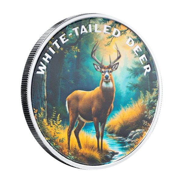 2025 Scottsdale Mint The Wild 1 Troy Ounce Fine Silver Color Round 44