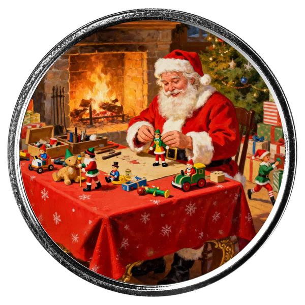 2025 Christmas Color Bullion Round Santa Workshop 2 Web
