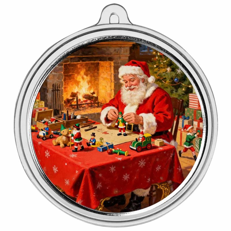 2025 Christmas Color Bullion Round Santa Workshop Ornamental Capsule 2 Web