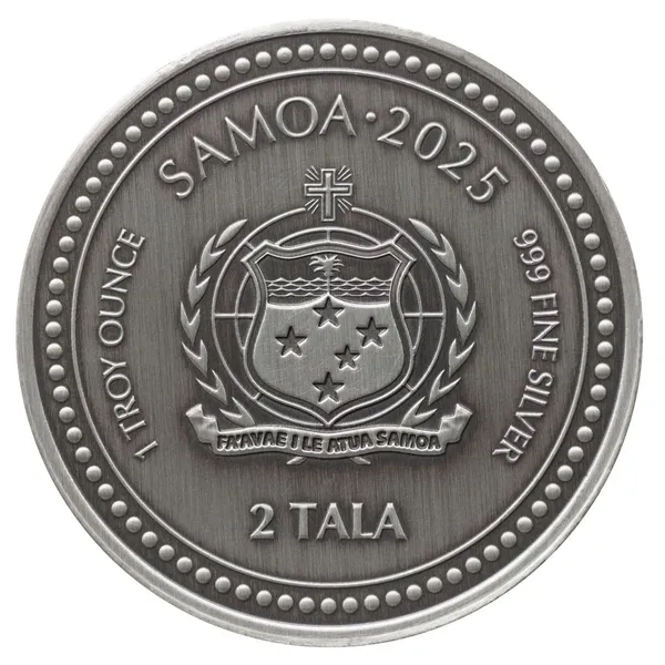 2025 Scottsdale Mint Samoa Seahorse 1 Troy Ounce 999 Fine Antique Proof Like Coin 09