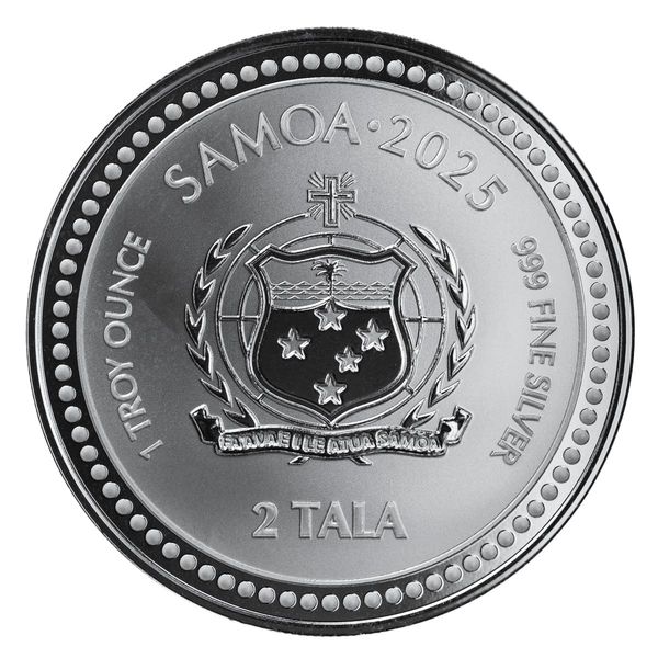 2025 Scottsdale Mint Samoa Seahorse 1 Troy Ounce 999 Fine Silver Proof Like Coin 07