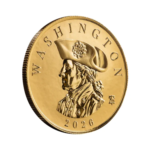 2026 Scottsdale Mint Samoa Commader Washington One Troy Ounce 9999 Fine Proof Like Gold 20 Dollars Coin 02