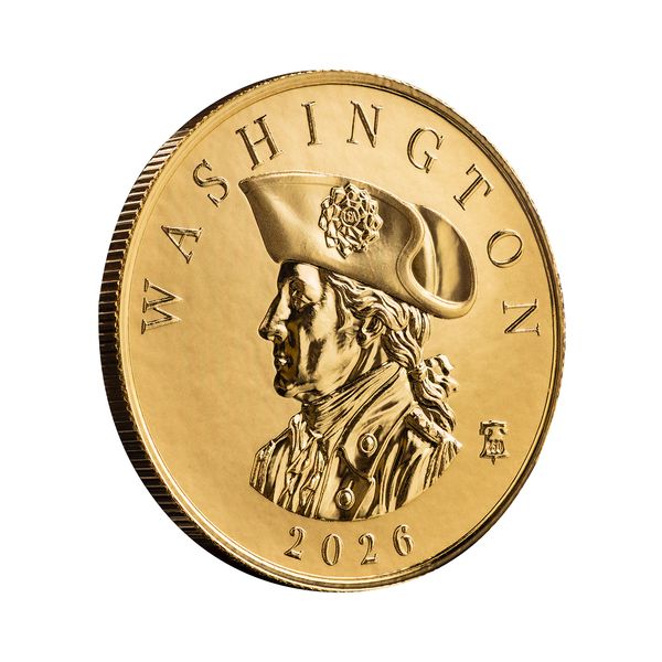 2026 Scottsdale Mint Samoa Commader Washington One Troy Ounce 9999 Fine Proof Like Gold 20 Dollars Coin 02