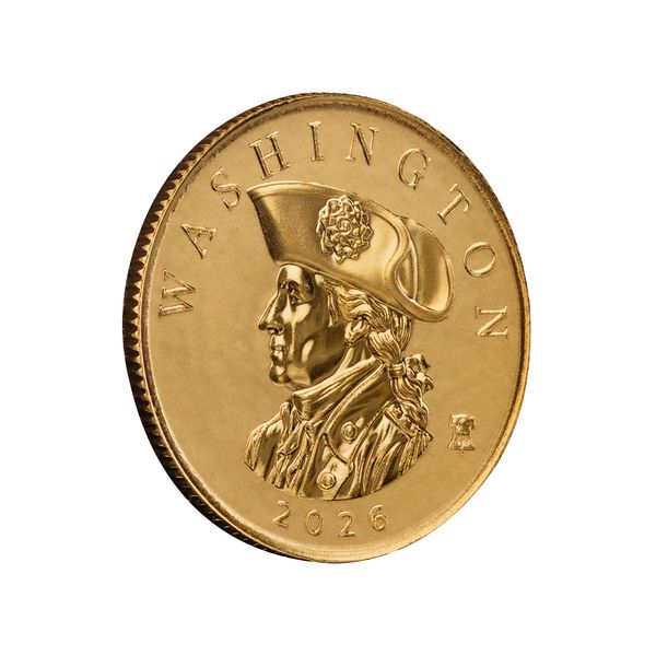 2026 Scottsdale Mint Samoa Commader Washington Tenth Troy Ounce 9999 Fine Proof Like Gold 5 Dollars Coin 02