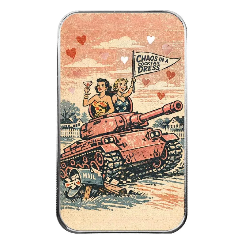2026 Scottsdale Mint Chaos In A Cocktail Dress 1 Oz Silver Colorized Bar Web