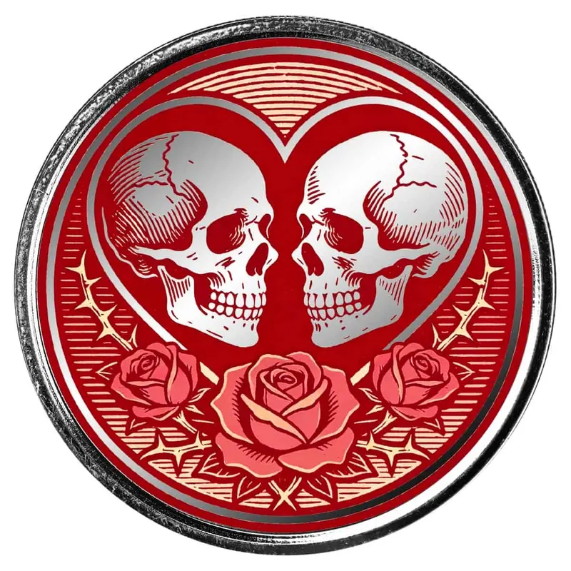 2026 Scottsdale Mint Till Death Do Us Part 1 Oz Silver Colorized Round Web