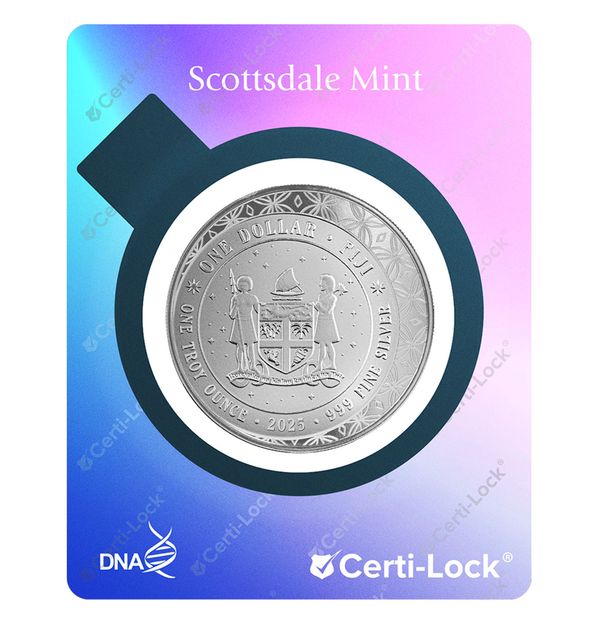 2025 Fiji Unicorn “roselle” 1 Oz Silver Colorized Coin Back